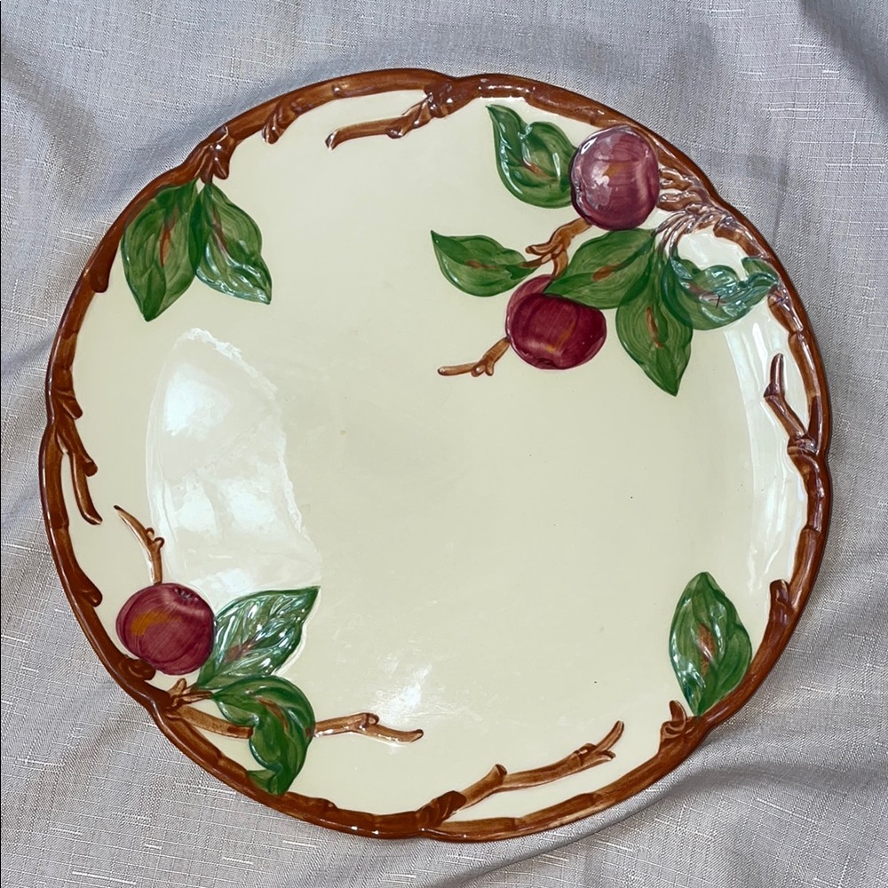 Franciscan Apple China Plate with Fruit Design